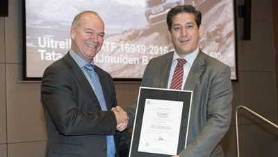 TATA Steel first European steel company to be certified to IATF16949