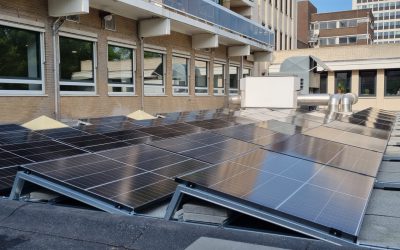 More than 100 solar panels