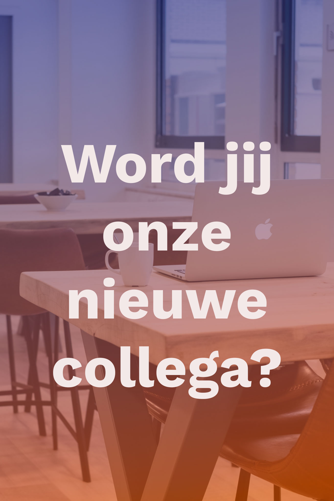 word jij onze nieuwe collega