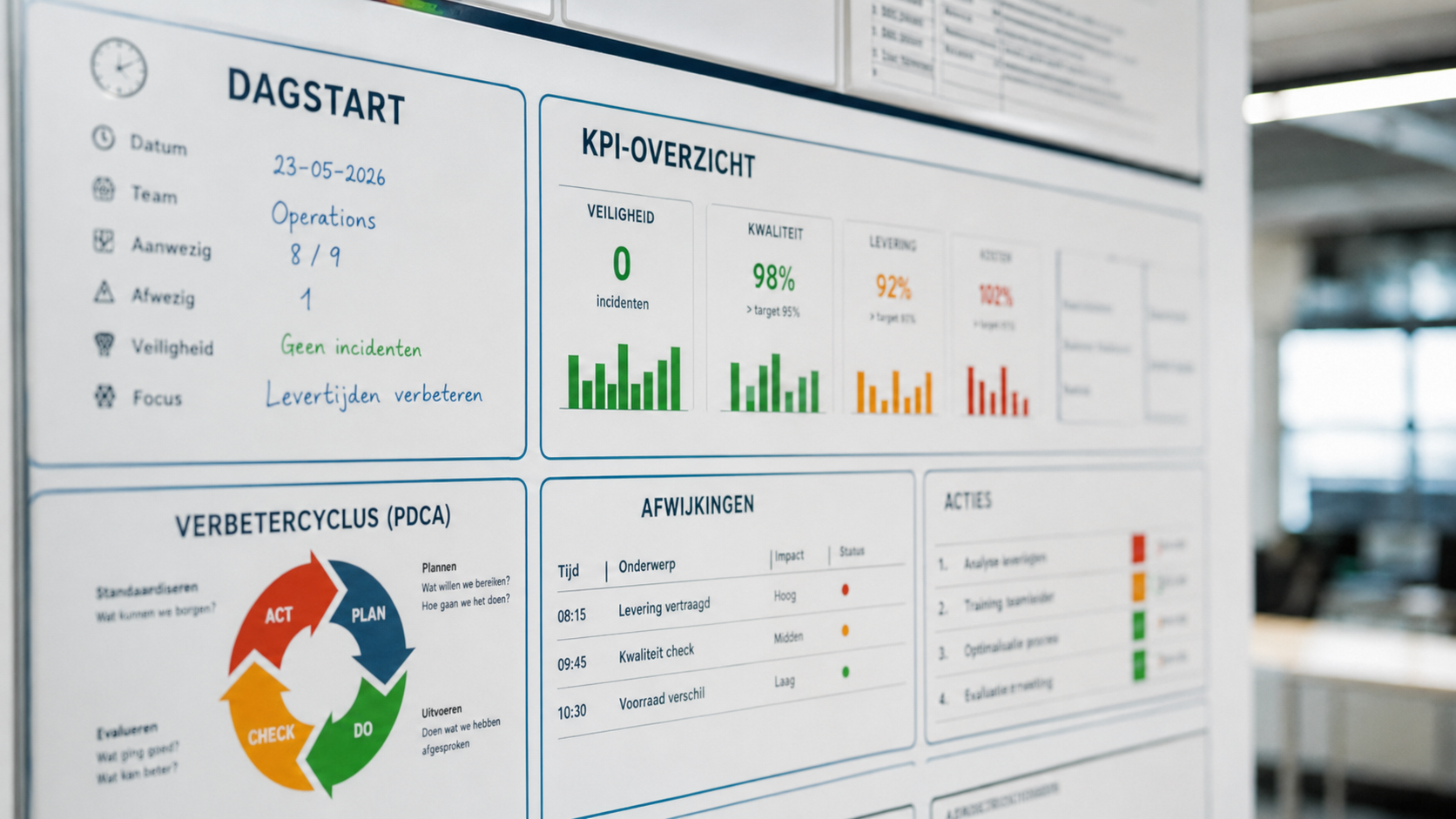 kpi bord